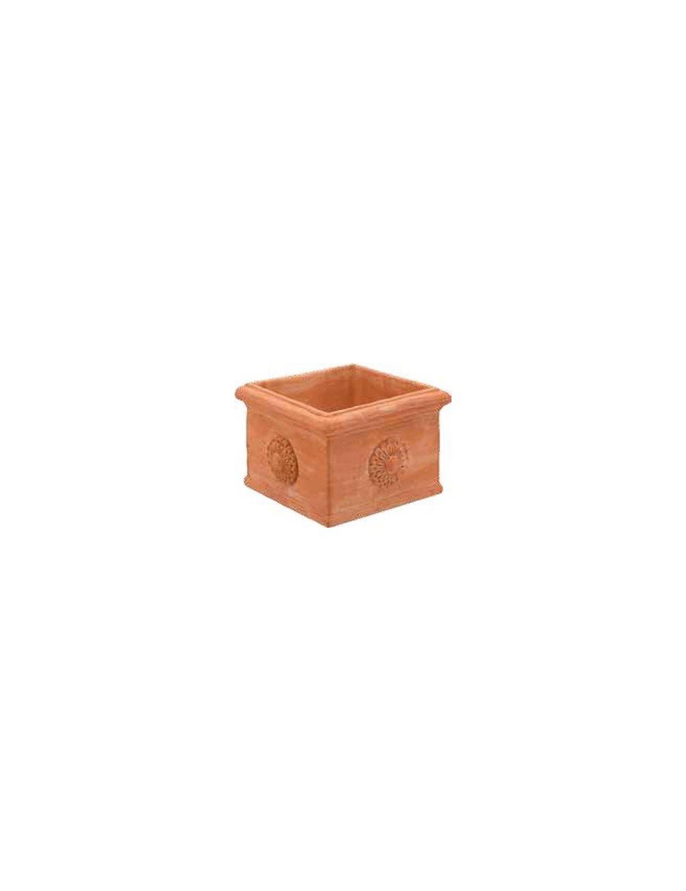 Cubo Mignon con rosone cm 18x18 H.12,5