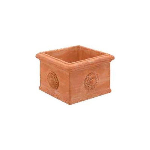 Cubo Mignon con rosone cm 18x18 H.12,5